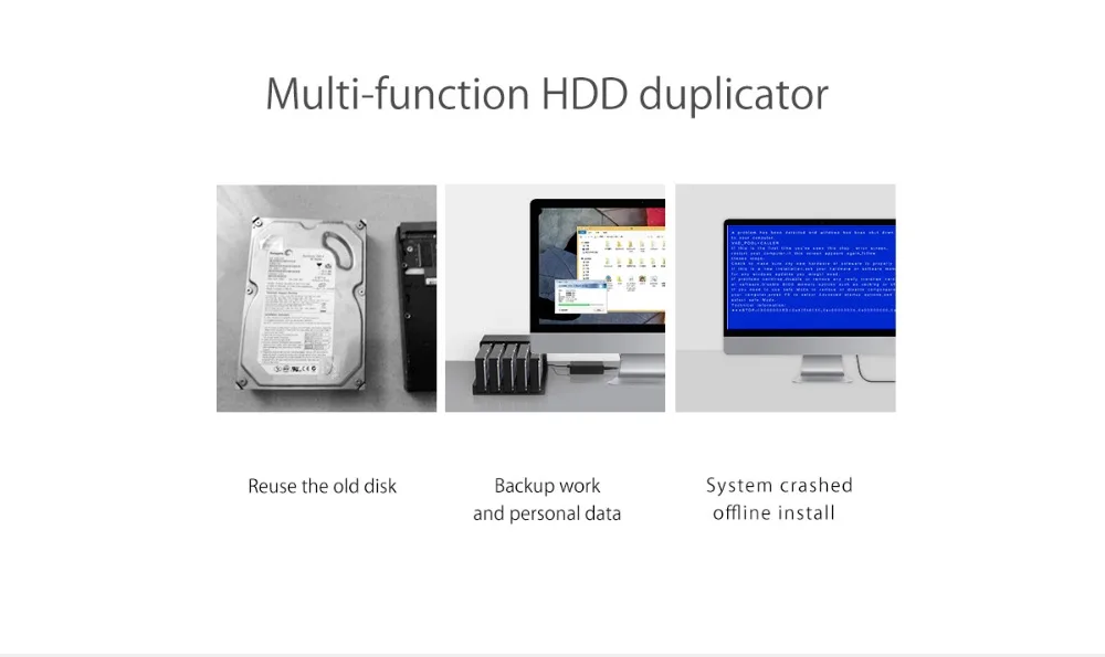 Offline, Função HDD e SSD, SATA para USB 3.0, 2.5 