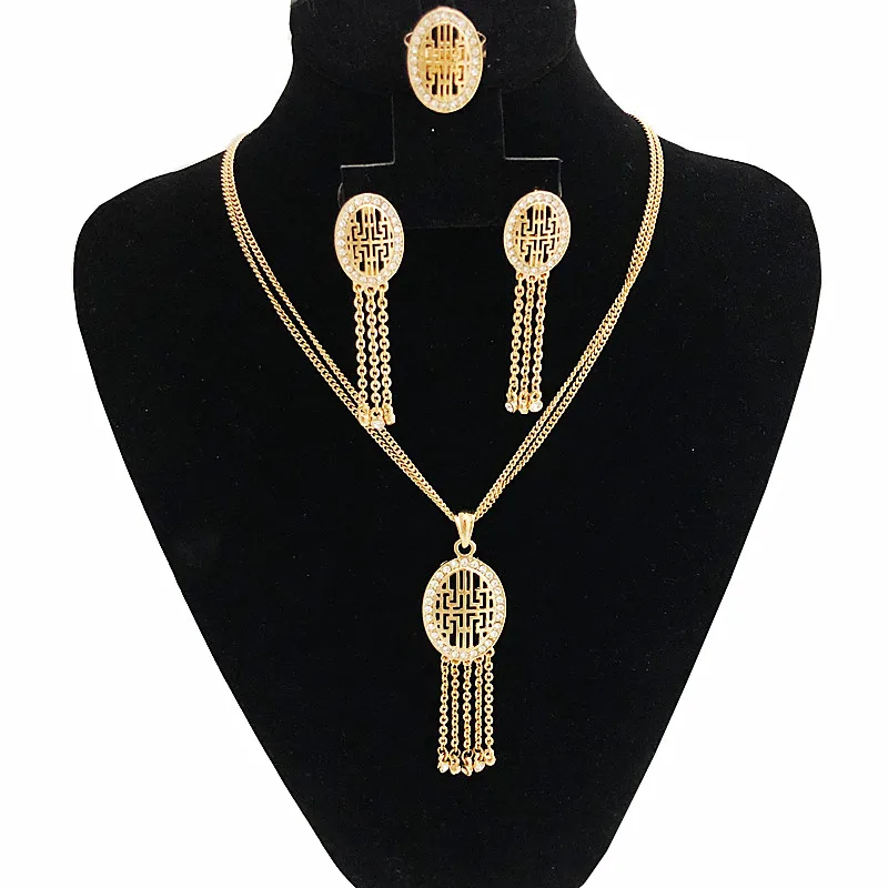 Dubai Threepiece Wedding Accessories Set French Fashion Accessories