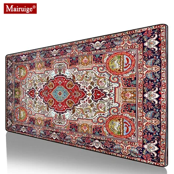 

Persian Rug Mouse Pad XXL Gamer Desk Mat Large Keyboard Pad Gaming MousePad Bohemian 900x400mm for Laptop Table Pads