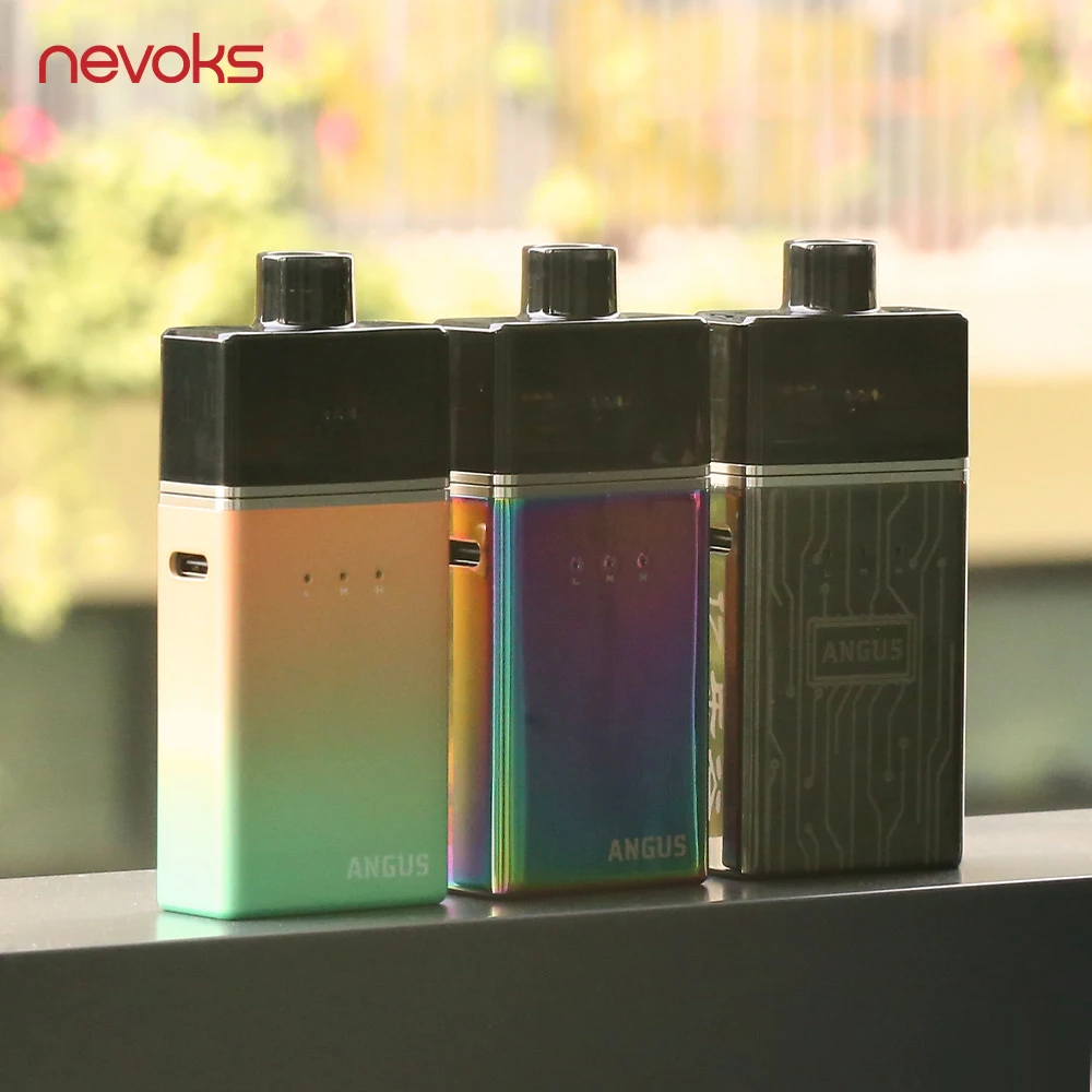 Новый Nevoks Angus RDA комплект 60 Вт мод Pod 0 18/0.5ом катушка квадратная сетка vape встроенный