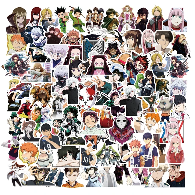 10/50/100PCS Cartoon Anime Attack on Titan/My Hero Academia Sticker For Kids DIY Luggage Laptop Skateboard Motorcycle Decals 1