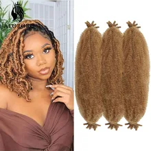 

28Inch Marely Braiding Crochet Hair Long Springy Afro Twist Crochet Hair Women DIY Kinky Bulk Hair Extensions for Braids