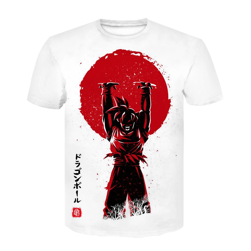 

Cartoon Animation Dragon Ball Z3D Printed T-shirt Seven Dragon Ball Z Goku T-shirt Short-sleeved Men's Street Clothing