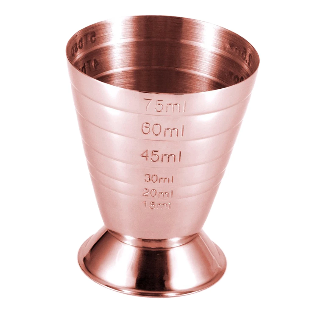 Stainless Steel Measuring Cup Liquid Mini Espresso Shot Glass Multi-Purpose Measuring Spoon 15ml-75mm