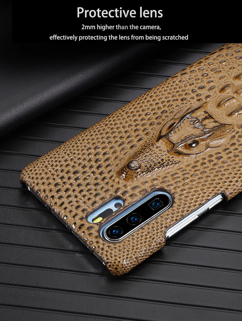 Luxury Phone Case For Huawei P20 P30 Mate 10 20 30 Pro lite case Y7 Y9 P Smart 2019 Dragon Head Case For Honor 8X 9X 10 20 lite huawei pu case