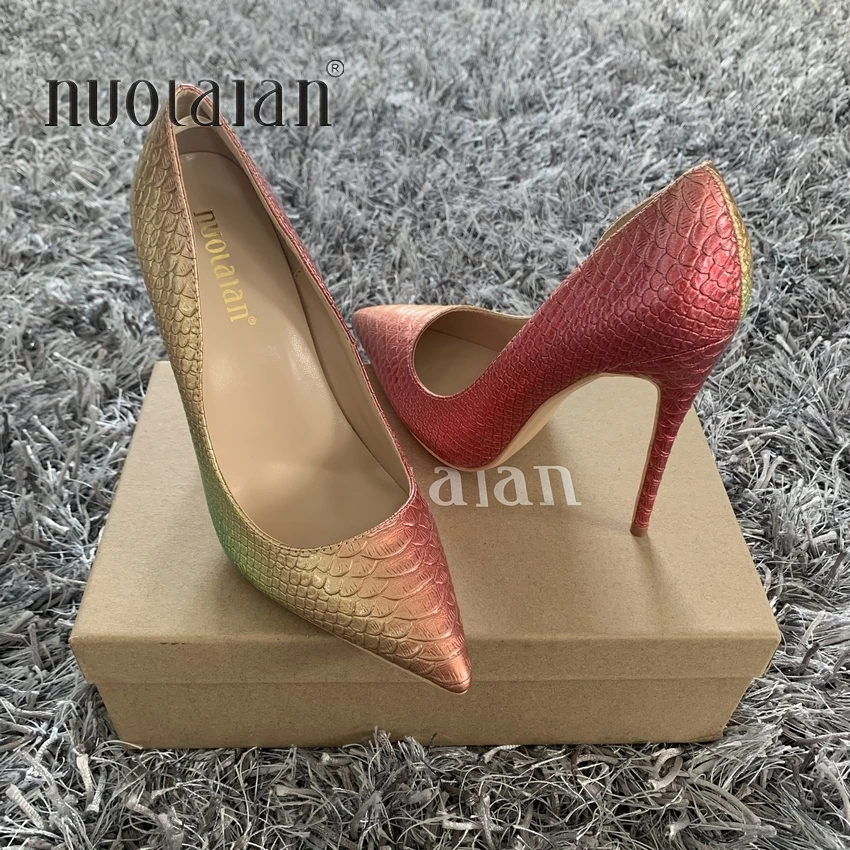 LİLLA women's short thick heels pointed toe stiletto slit belly model -  Trendyol