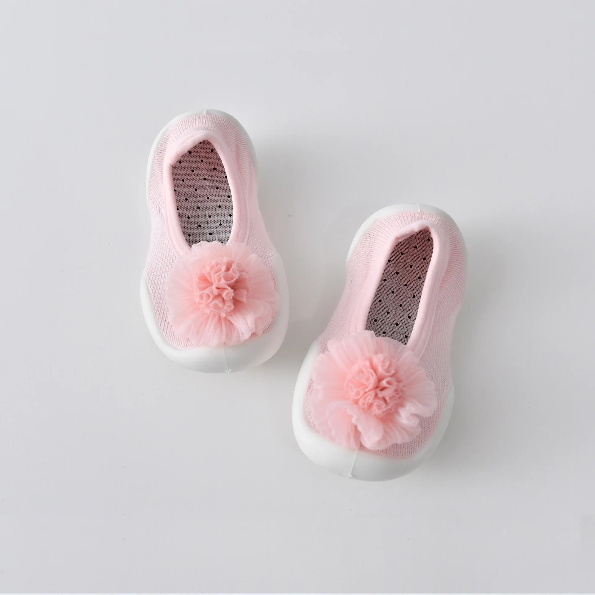 Детская обувь унисекс, первая обувь, детские ходунки для малышей, первые ходунки, детская мягкая резиновая подошва, детская обувь, вязаные ботиночки, Нескользящие - Цвет: 1