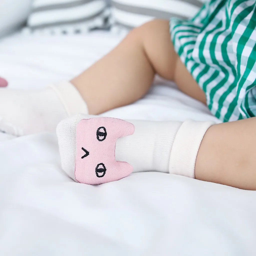 Детские носки нескользящие с мультяшными рисунками для детей ясельного возраста
