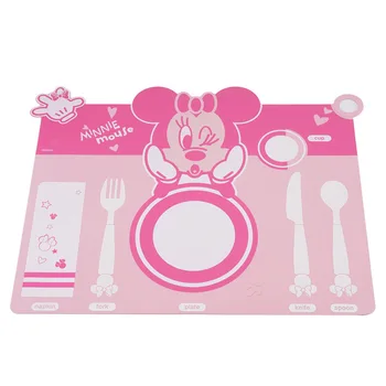 

Disney cartoon heat-resistant table mat western-style anti-scald bowl silicone mat waterproof dinner plate home children coaster