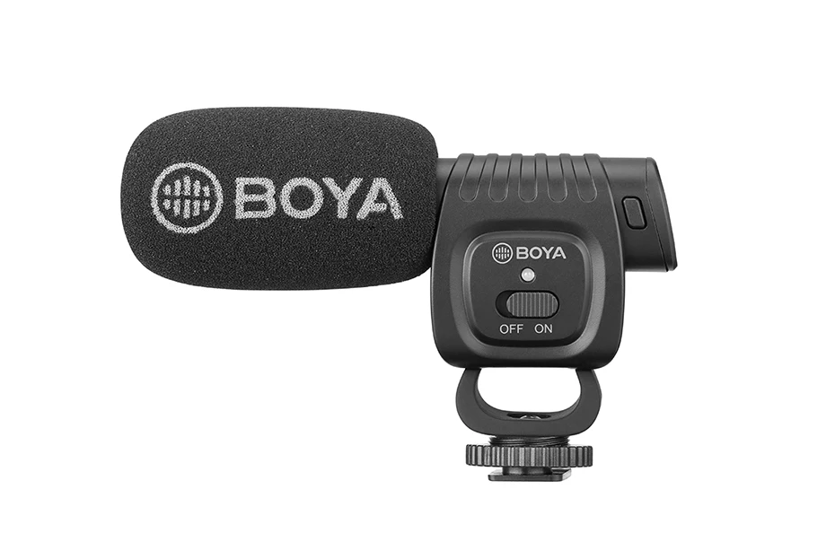 Черный BOYA BY-BM3011 Запись микрофон 3,5 мм Jack конденсаторный микрофон для Vlog на цифровой зеркальной камеры Canon Nikon DSLR камер смартфонов - Цвет: Черный