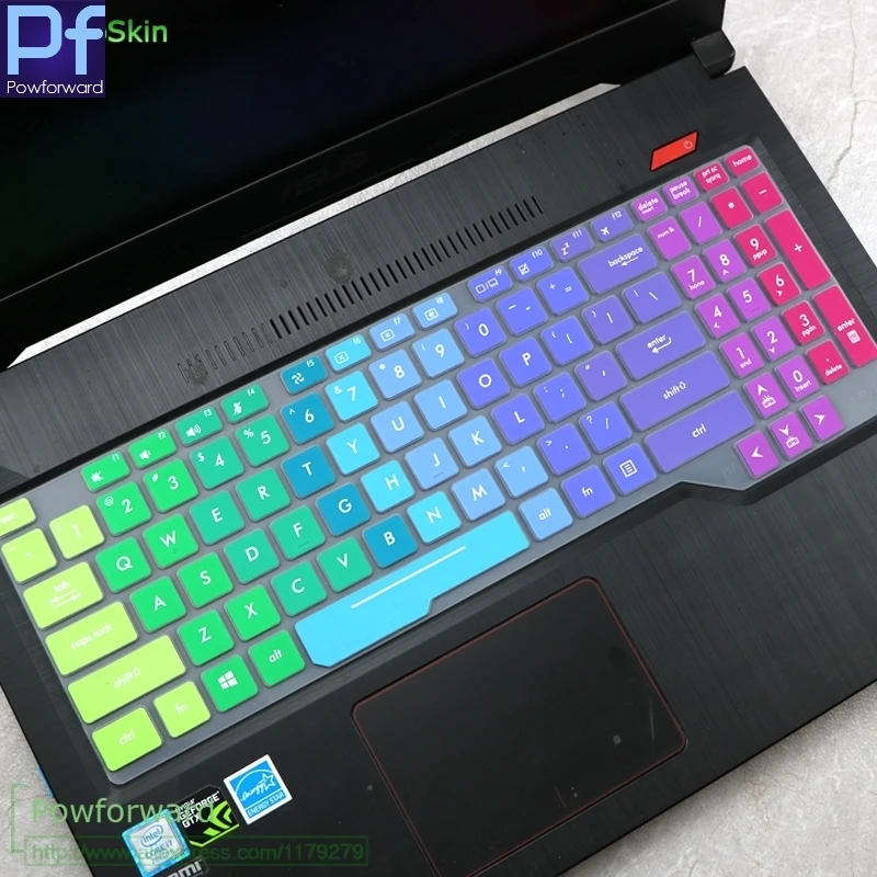 15,6 чехол для клавиатуры ноутбука Защитная крышка для Asus TUF Gaming FX504 FX504GD FX504GM FX504G FX503 FX503VD FX504GE FX80GE FX80GD - Цвет: rainbow