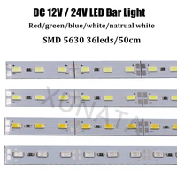 5/10/20pcs DC12V 0.25 M/0.5 m Wit/Warm Wit/Rood/Groen /blauw Aluminium LED Bar Licht 5730 5630 Harde Strip Licht