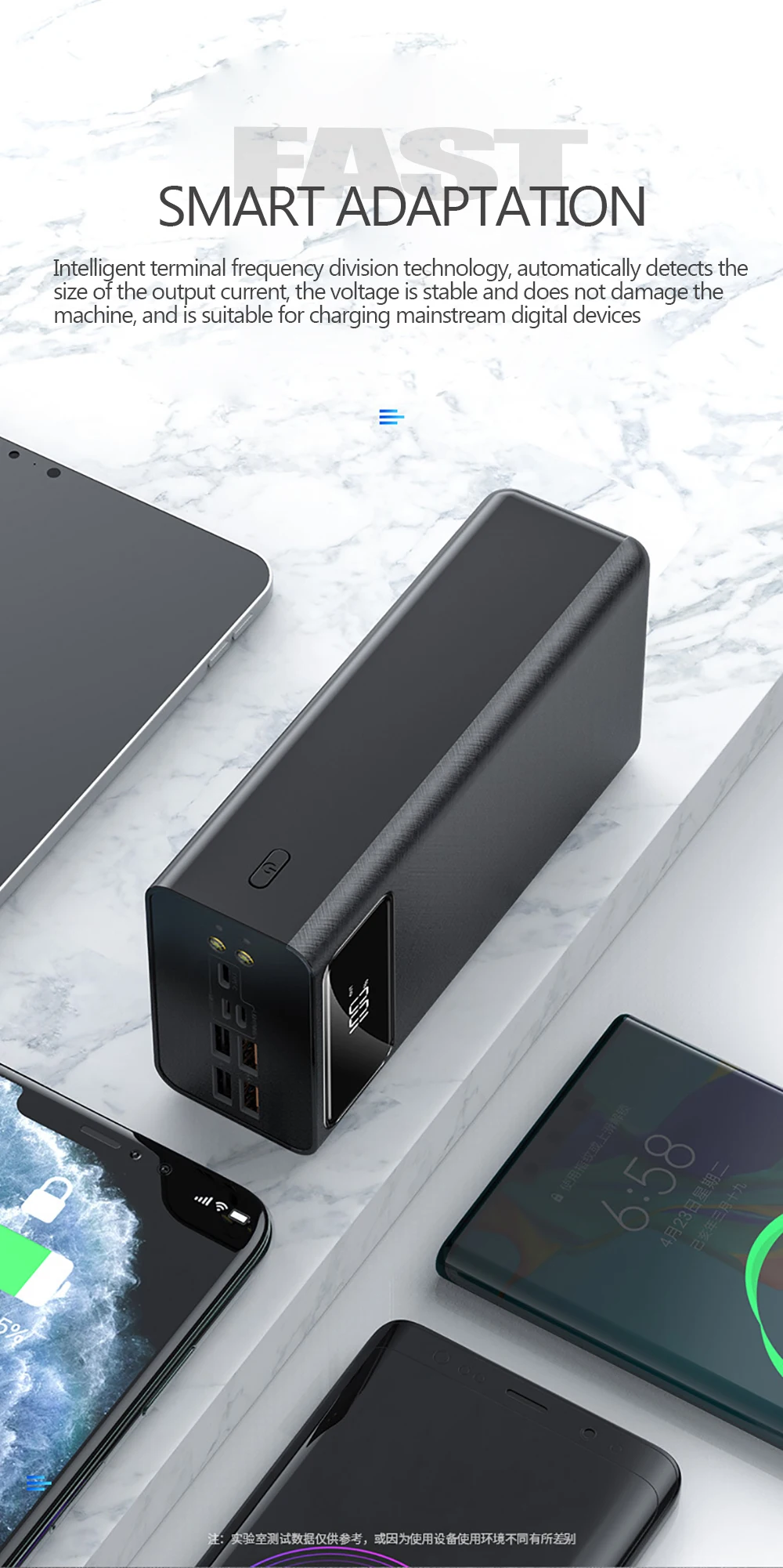 Power Bank 50000mAh Portable Charger LED Light Poverbank Powerbank 50000 mAh External Battery For iPhone Xiaomi Samsung Huawei