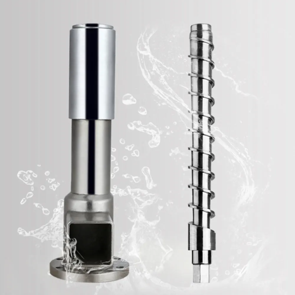 One set spare parts for commercial oil press machine screw and chamber stainless steel squeeze screw and bar 2