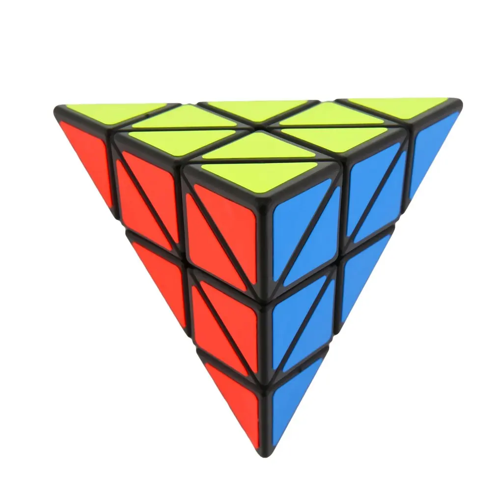

OCDAY Pyramid Third-order Magic cube Puzzle-Shaped Triangle Cubes Cube Puzzle Educational Toys for children NEW sale
