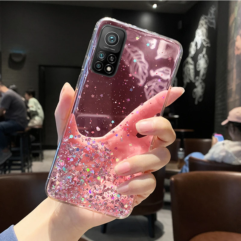 Capa de telemóvel glitter para xiaomi mi folha de prata_voghion.com