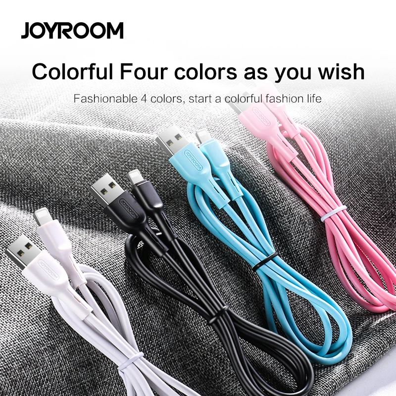 JOYROOM 1 м Быстрая зарядка USB кабель для синхронизации данных для iPhone 5S 6S 6 7 8 Plus X XR XS Max 11 Pro MAX iPad Air 2 3 usb кабели для зарядки