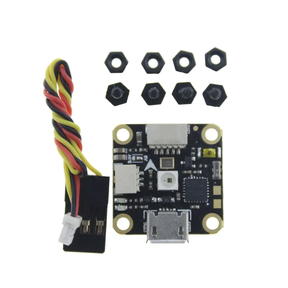 HAKRC F411 игровые джойстики 1S встроенное OSD Светодиодные ленты для RC FPV; Дрон; гонки Запчасти аксессуар 20X20 мм