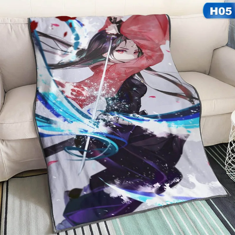 Demon Slayer Kimetsu No Yaiba фланелевое одеяло Kamado Tanjirou Nezuko одеяло в Стиле косплей зимнее шерстяное одеяло Prop