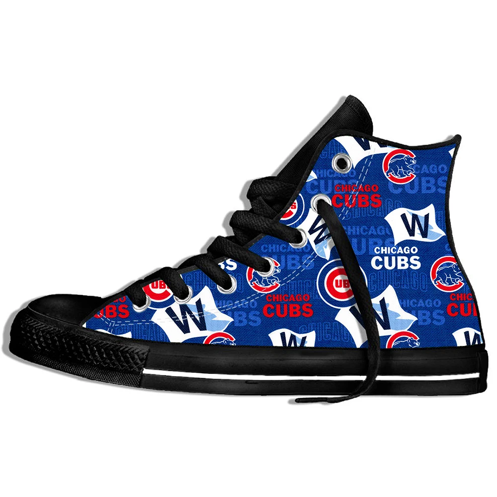 DIY Прогулочные парусиновые ботинки; дышащая классная обувь Chicago Cubs; классические спортивные кроссовки унисекс для мальчиков; удобная спортивная обувь; классические кроссовки - Цвет: DIY