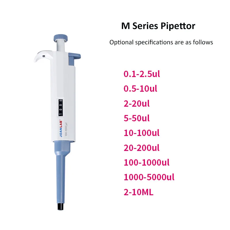 0.5-10ul Single Channel Adjustable Mechanical Pipette TopPette Micro Pipette Lab Pipettor Transfer Pipette Pipet Free Tips