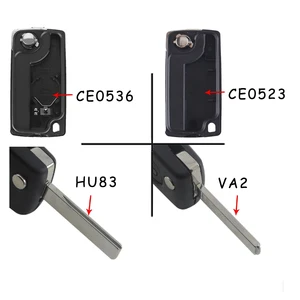 Image 5 - KEYYOU غلاف مفتاح السيارة القابل للطي ، رمز الضوء ، 3 أزرار ، لبيجو 107 ، 207 ، 307 ، 308 ، 406 ، 408 ، 20 قطعة