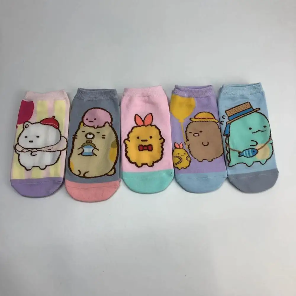 

Socks cute cartoon cartoon straight board boat socks corner biological women big children cotton straight board socks