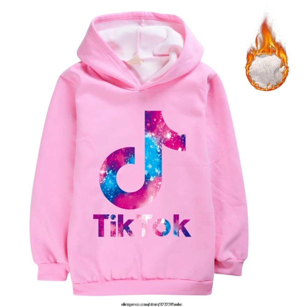 Tik Tok camisetas con capucha para niña, ropa de algodón con dibujos  animados para otoño e invierno, ropa para niño de 2 a 12 años|Sudaderas con  capucha y sudaderas| - AliExpress