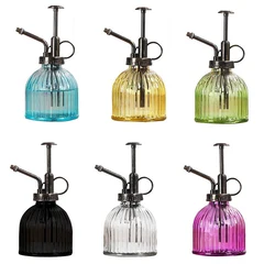 1pc Plant Flower Glass Garden Watering Pot Mister 300ml Water Cans Sprayer Bottle Spray Irrigation Supplies Hairdressing Tool