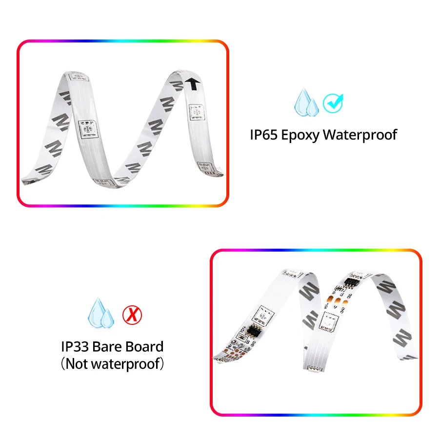 WS2811 5050 SMD RGB LED Strip Light 12V Ribbon Smart APP Bluetooth Controller 60leds/m 1-5M Individually Addressable Diode Tape