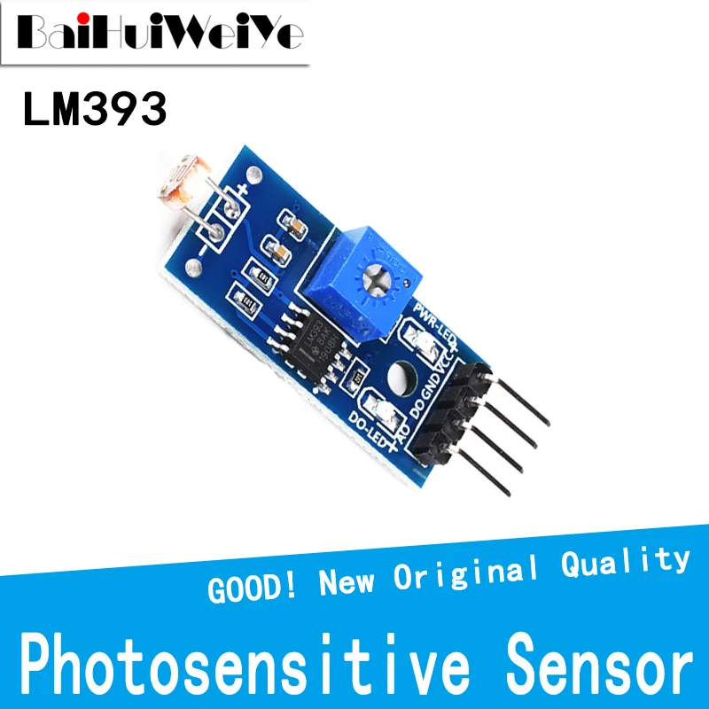 Photosensitive Brightness Resistance Sensor Module Light Intensity Detect Resistor Module For Arduino Diy Kit 4PIN LM393 1PCS