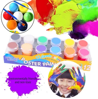 

Kids Paint Brushes Sponge Oil Painting Pigment Painting Brush Supplies Finger Paints For Children Toddlers Watercolor Palette