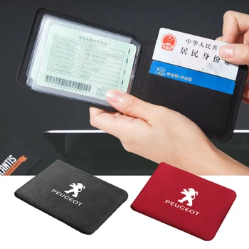 

Card Package Bag for Peugeot Logo 406 301 407 307 207 208 206 103 605 308 2008 4008 5008 3008 Car Accessories Credit Card Holder