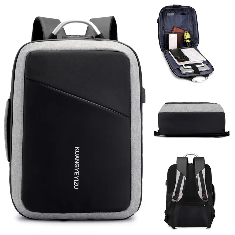 

Manufacturers Direct Selling Aluminum Hand Computer Bag Waterproof Nylon cha lv bao Large-Volume USB Backpack Business Backpack