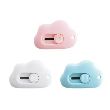 

Mini Portable Small Student Utility Knife Kawaii Cloud Color Shape Paper Cutter Cutting Paper Razor Stationery Escolar Papelaria