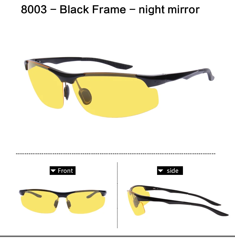 LECAGE Мужские солнцезащитные очки для вождения, очки ночного видения, очки для глаз, поляризованные солнцезащитные очки с защитой от ультрафиолета