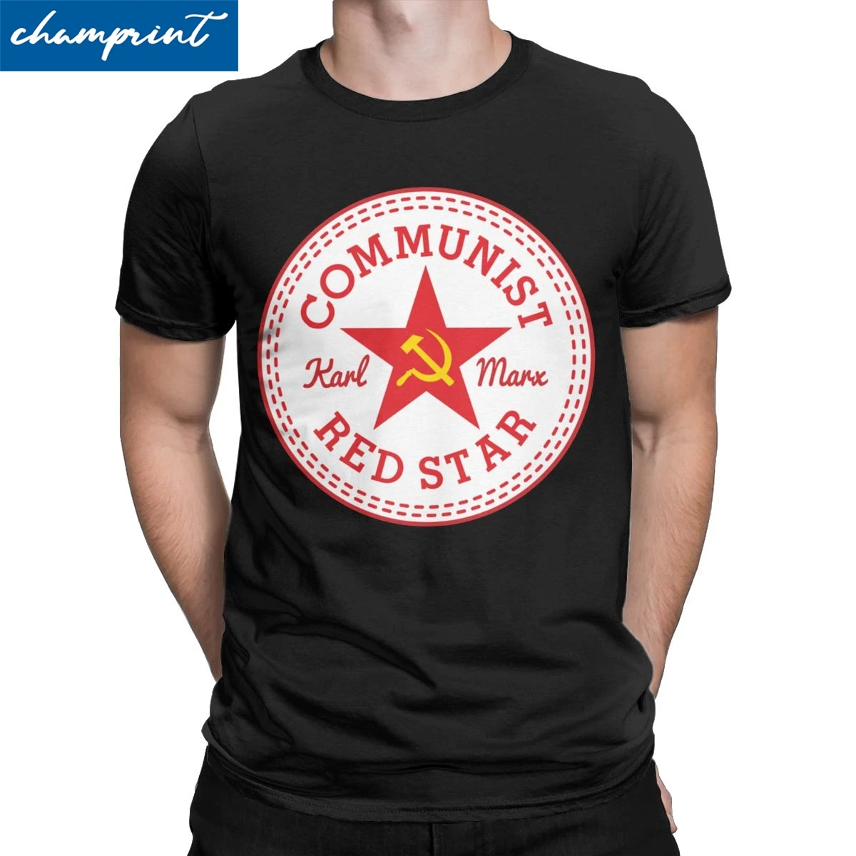 Montón de Solenoide Evacuación Camisetas de la estrella roja comunista para hombres, camisa divertida de  manga corta con cuello redondo, camisetas de verano, marxismo y socialismo| Camisetas| - AliExpress