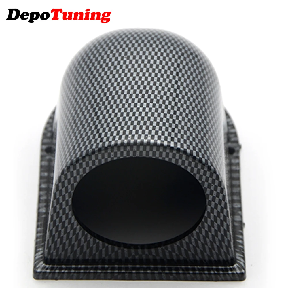 DepoTuning Universal Carbon 2inch 52mm Single Hole Auto Gauge Pod Holder car meters holder