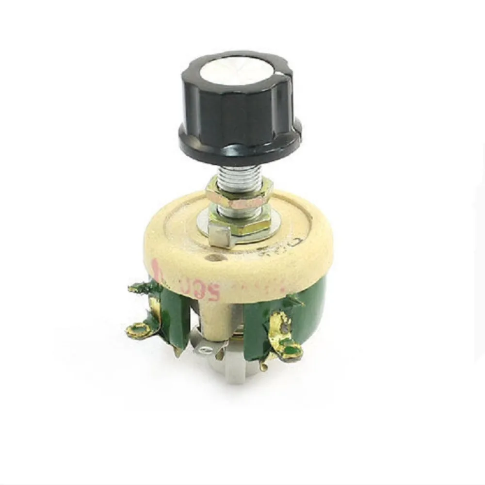 Wirewound Ceramic Potentiometer Adjustable Rheostat Resistor 25W 1R/2R/5R/10R/20R/30R/50R/100R/150R/200R/300R/500R/1KR/2KR