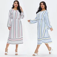 

Casual Dress Pajamas Gown Arab Robe Plus Size Casual Middle East Robe Islamic Clothing for Women Sleeping Abaya Dress