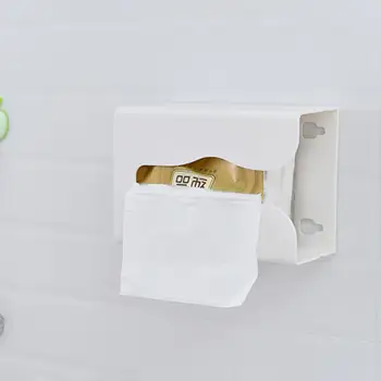 

Wall Mounted Tissue Box Seamless ABS Durable Paper Towels Storage Case Simple Home Kitchen Bathroom Napkin Dispenser