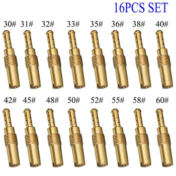 

16Pcs Pilot Jet Carburetor Fuel Injector For PWK Keihin OKO CVK Set Replacement Accessories Durable