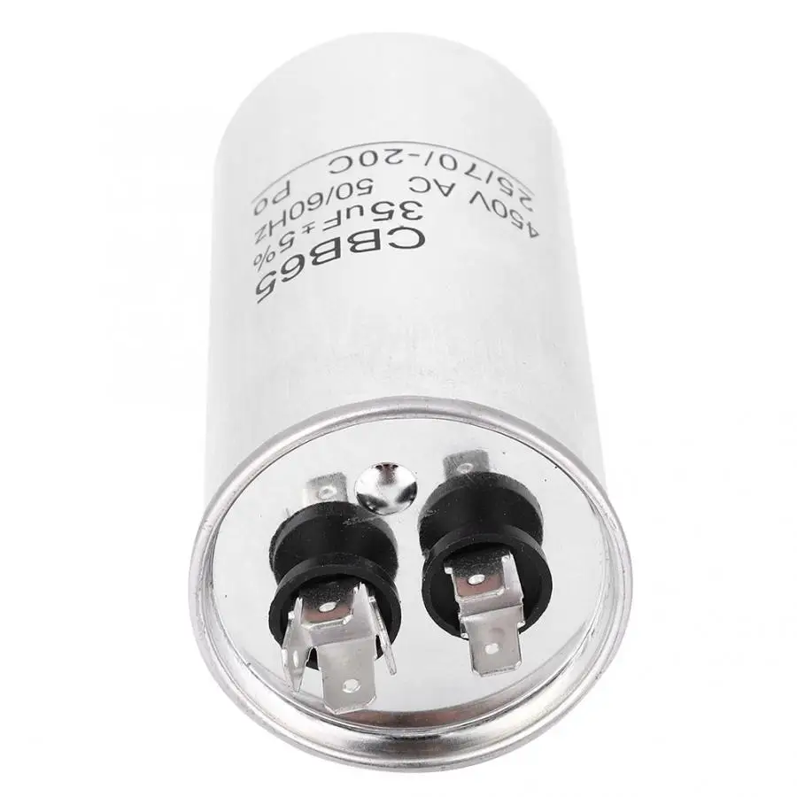 Компрессорный конденсатор CBB65A 450V 35 мкФ конденсатор алюминиевая фольга Кондиционер стартовый конденсатор