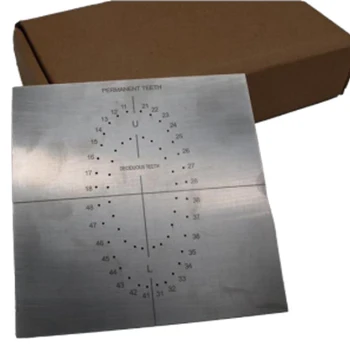 

1pcs Dental Rubber Dam rubber dam Punch Hole Board Barrier Positioning Template Stainless Steel dental lab tool dental