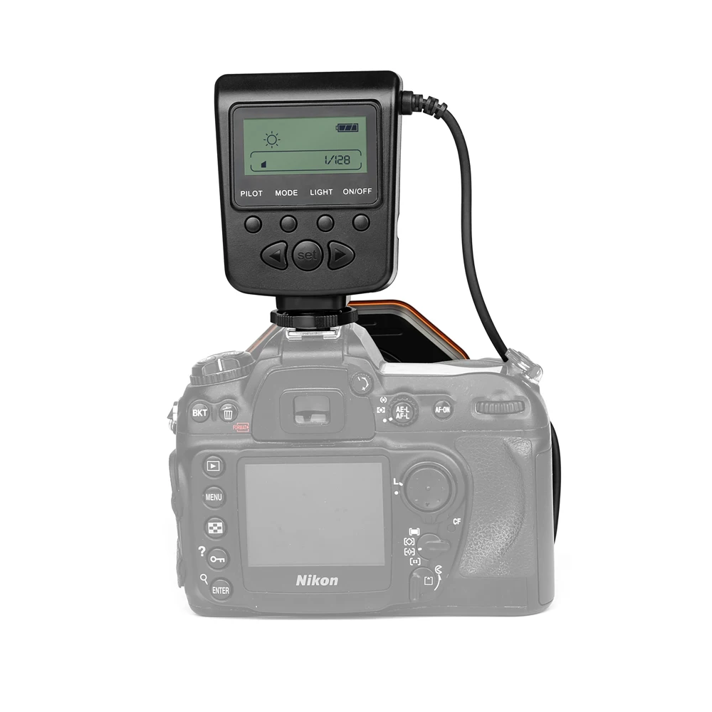 Съемка макро светодиодное кольцо Вспышка Speedlite с адаптером кольцо для Nikon D5100 D3100 серии Canon 5D Mark II 7D 10D Olympus камера