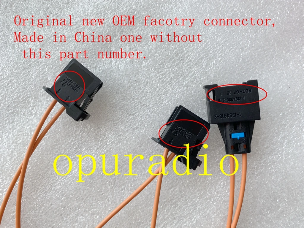 100CM MOST Optic Fiber Jumper Cable Multimedia Connectors for Audi BMW Mercedes Porsche etc.