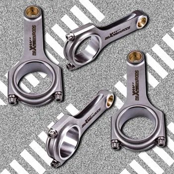 

4340 Forged Connecting Rods For Toyota 5EFE Corolla Paseo Conrods & Bolts 800HP Con rods Connect Rod 130.5mm Bielle PISTON