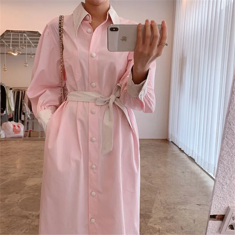 

2020 New Hot Autumn Dress for Ladies Elegant Solid Simple High Waist Bow Pencil Dress Blocking Straight Maxi Vinatge Veranos