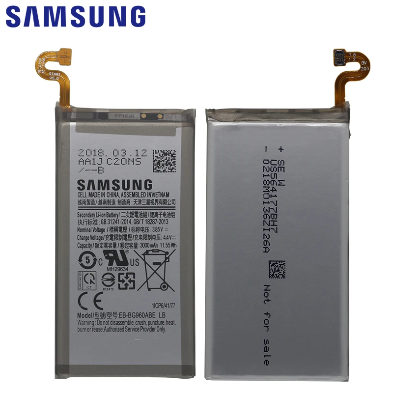 Оригинальная телефонная батарея SAMSUNG телефон аккумулятор 3000 мАч для Samsung GALAXY S9 G9600