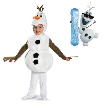 

Cosplay Olaf Costume for Boy Girls Snow Queen Halloween Toddler Dress Up Anime Fancy Kids Cute Cartoon Snowman Carnival Party